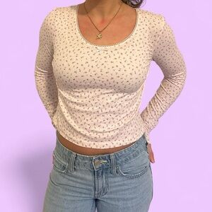 Princess Polly Pink Floral Long Sleeve Tee